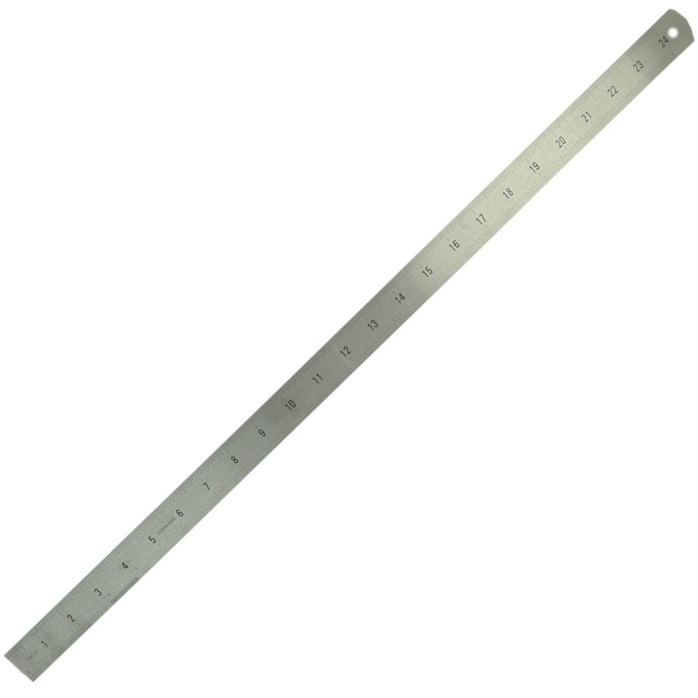Metric & Imperial Reading Craftright STAINLESS STEEL RULER 2Pcs 600 & 300mm 