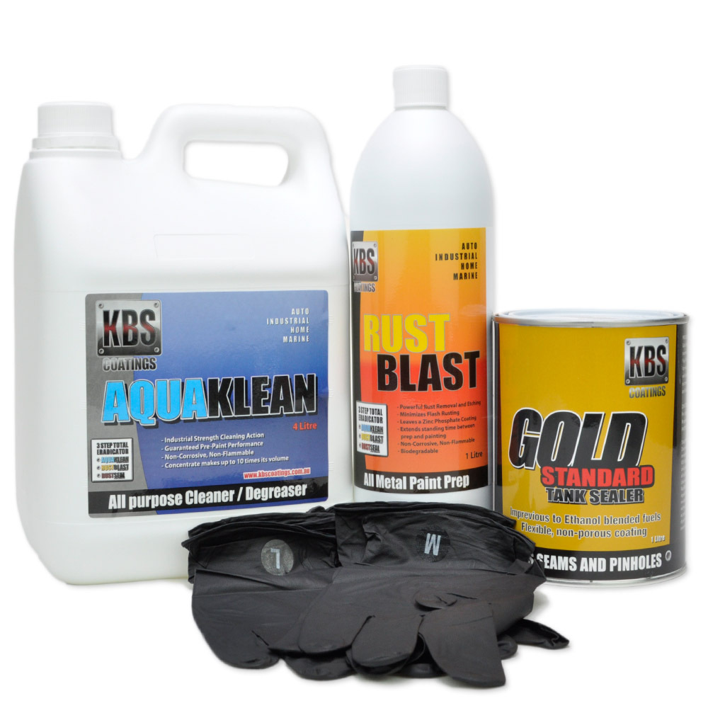 KBS FUEL TANK REPAIR SEALER KIT UP TO 100 LITRE TANK CAR UTE VAN, KBSCoatings