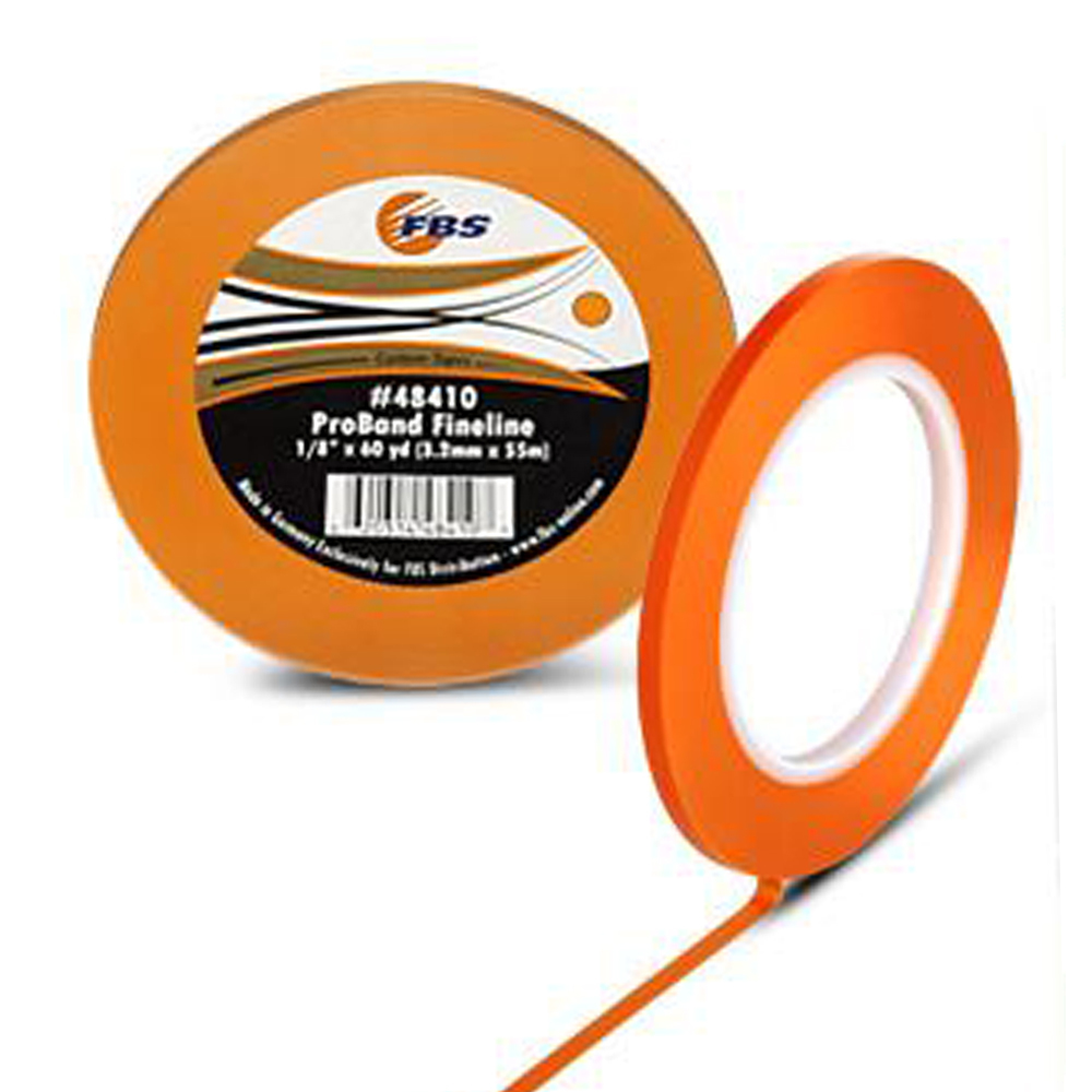 ProBand Orange 1/8 (3.2mm) Fineline tape 55m #48410 - FBS