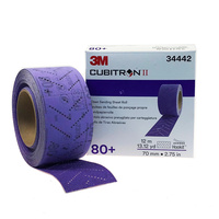 3M Clean Sanding Sheet Roll 80+, 70mm x 12M, 34442