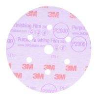 3M Purple Finishing Film Disc Dust Free P2000, 30766 (25PK) 150mm