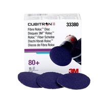 Cubitron II Fibre Roloc Disc 33380 in 50mm 80grit, 15 discs