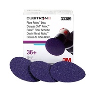 Cubitron II Fibre Roloc Disc 33389 in 75mm 36grit, 15 discs