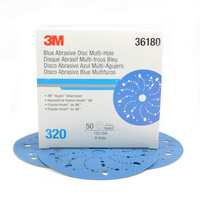 3M Blue Hookit Abrasive Disc P320, 36180 (50 Disc)