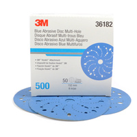 3M Blue Hookit Abrasive Disc P500, 36182 (50 Discs)