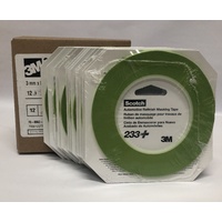3M Masking Tape 233 Green 3mm PK12, 26343