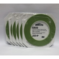 3M Masking Tape 233 Green 3mm PK6, 26343