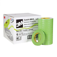 3m Masking Tape 233 Green 18mm, 26334, 48 PK