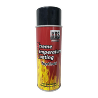 KBS XTC TopCoat Satin Black 340g Aerosol, 6811