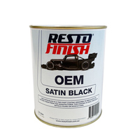 RestoFinish OEM Satin Black 1L