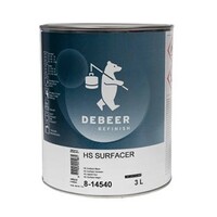Debeer HS 2K Surfacer Black 8-14540/ 3 Litre