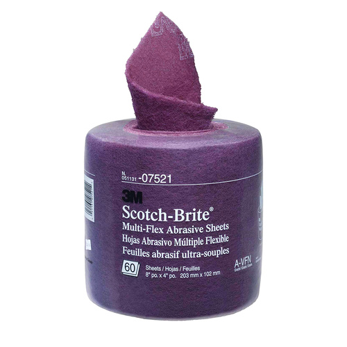 3M Scotchbrite Multiflex Roll Maroun Red 203MM X 6M 07521