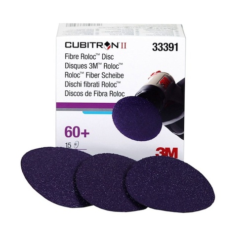 Cubitron II Fibre Roloc Disc 33391 in 75mm 60grit, 15 discs