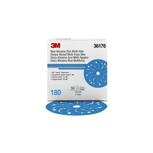 3M Blue Hookit Abrasive Disc P180, 36176 (50 PK)