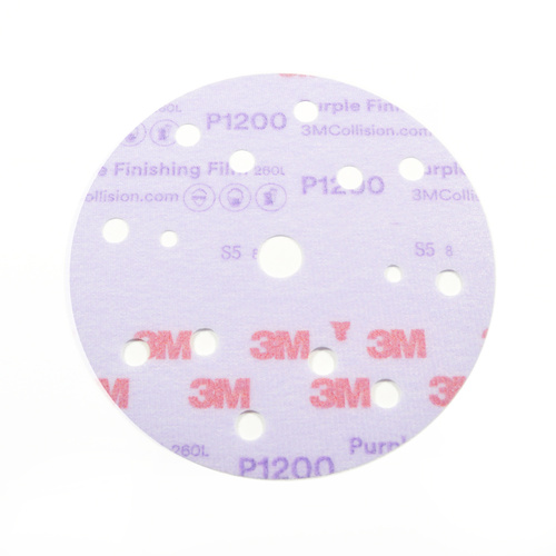 3M Purple Finishing Film Disc Dust Free P1200, 51158 (1 Disc)