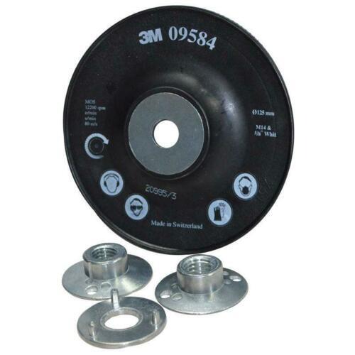3M 09584 Fibre Disc Back up Pad Black Ribbed 125mm  M14 2mm Thread