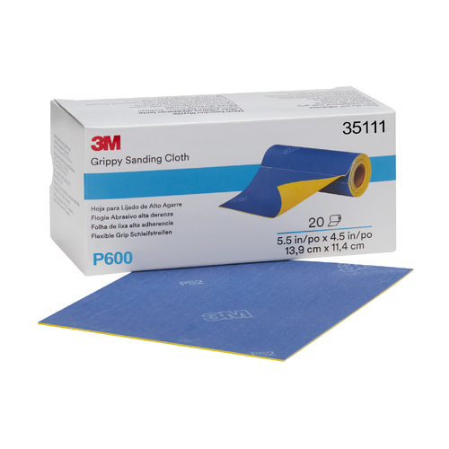 3M Grippy Sanding Cloth,  P600, 35111