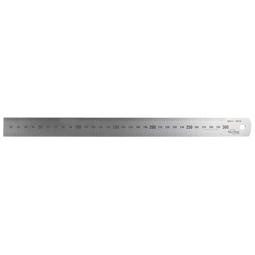 48 120cm Stainless Steel Metal Ruler Dual Markings Imperial and Metric 350  -  Sweden