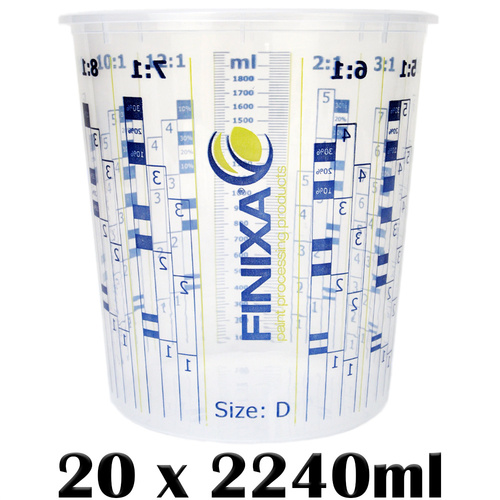 Mixing Cups (Size D) 2240ml X 20 