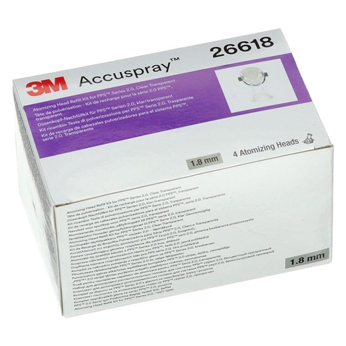 Accuspray Atomising Head, 1.8mm Clear for PPS 2.0 26618