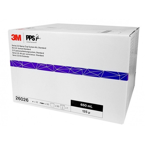 3M PPS 2.0 Spray Cup System 650ml 125 Micron Kit, 26026