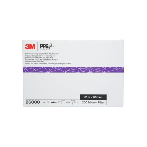 3M PPS 2.0 Spray Cup System 650ml 200 Micron Kit, 26000