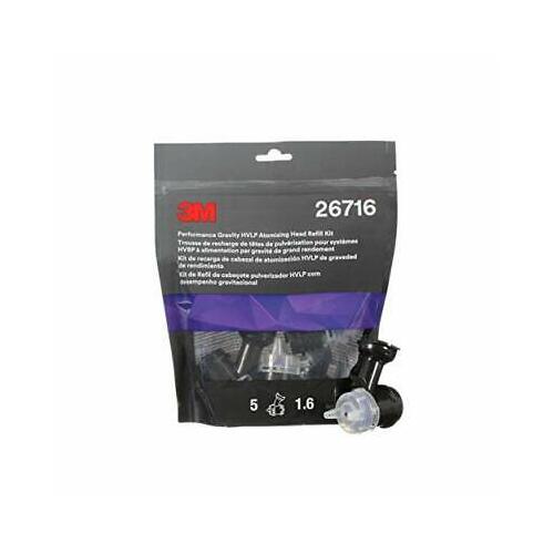 26716 PERFORMANCE GRAVITY ATOMISING HEAD HVLP 1.6MM REFILL PACK (5 PER PACK)