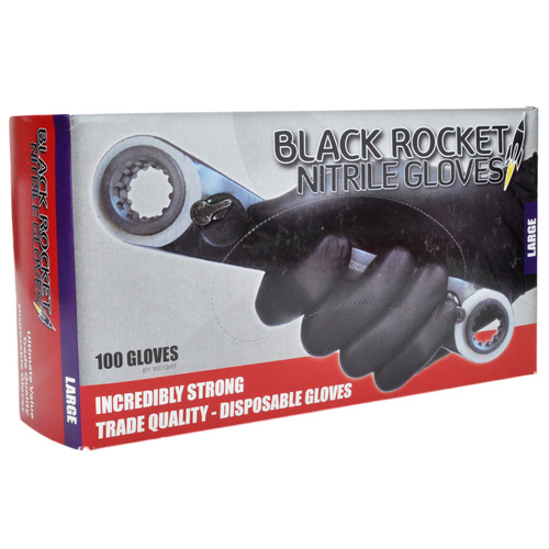 Black Rocket Gloves L