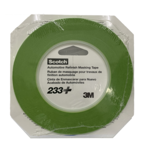 3M Masking Tape 233 Green 3mm 1 Roll 26343