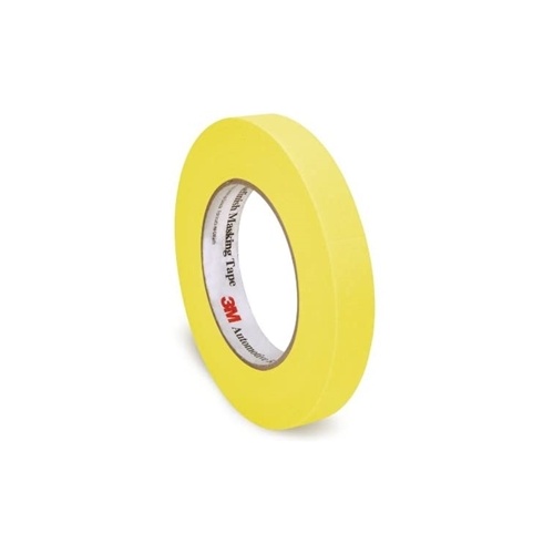3M Automotive Refinish Tape Yellow 18mm x 55M, 6652