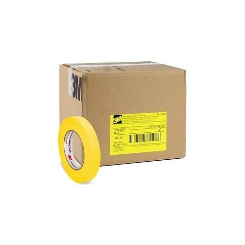 3M Automotive Refinish Tape Yellow 18mm x 55M, 6652 (48 PK)