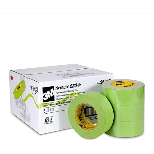 3M Masking Tape 233 Green 48mm x 55M - 12PK