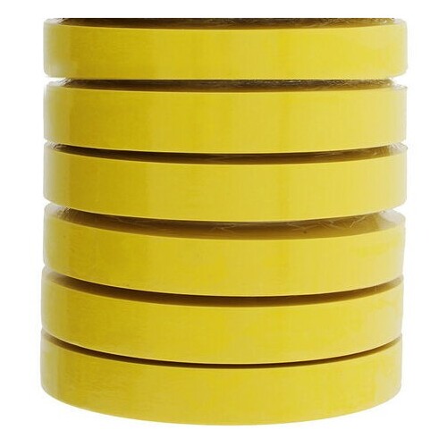 3M Automotive Refinish Tape Yellow 18mm x 55M, 6652 (6 PK) 