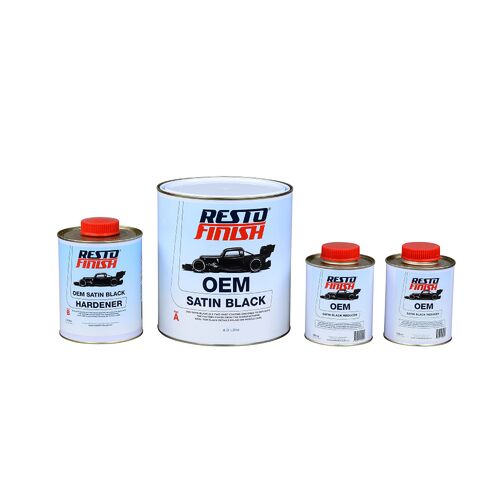 RestoFinish OEM Satin Black Kit 6L