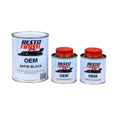 RestoFinish OEM Satin Black Kit 1.5L 