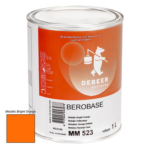 Debeer 523 Berobase Bright Metallic Orange 1L