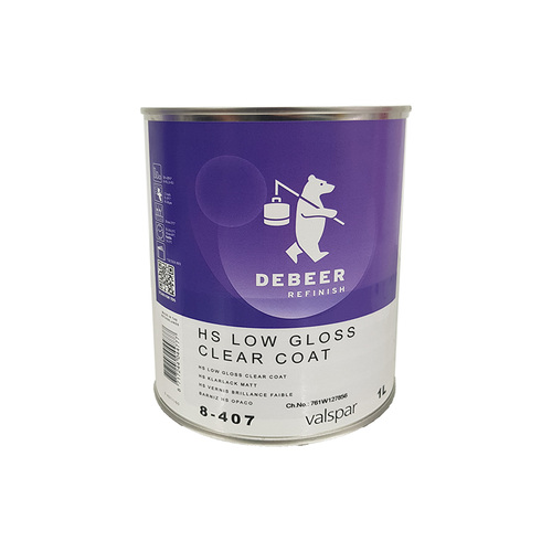 Debeer HS Low Gloss Clear Coat 8-407/1 Litre