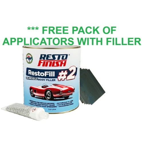 LIMITED TIME OFFER - RestoFinish RestoFill #2 + FREE Filler Applicators (10 PACK)